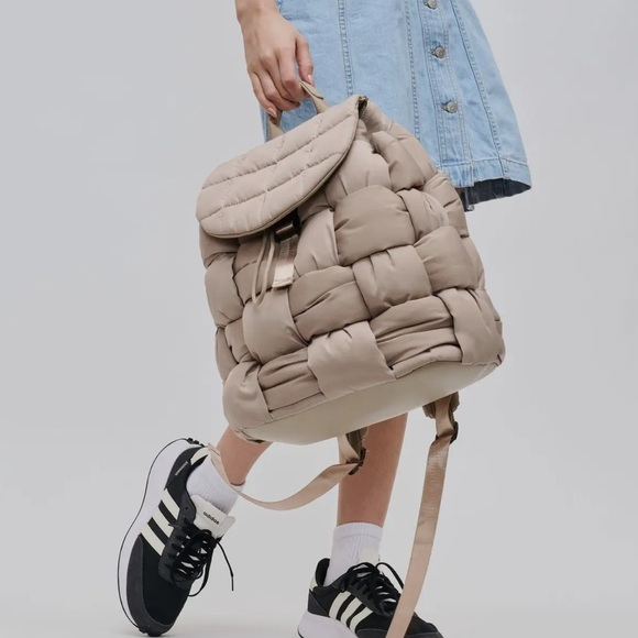 Anthropologie Handbags - Anthropologie Sol and Selena Perception Woven Nylon Backpack